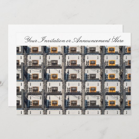 Invitation avec l'affichage à LED (Devant / Derrière)