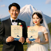 Invitation Avec le texte à l'arrière Harmonie japonaise avec