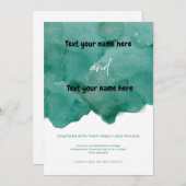 Invitation Avec leur famille et leurs amis (Devant / Derrière)