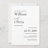 Invitation Avec Leurs Familles Mariage PHOTO (Devant)