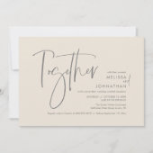 Invitation Avec leurs parents, Réception de mariage (Devant)