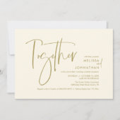 Invitation Avec leurs parents, Réception de mariage (Devant)