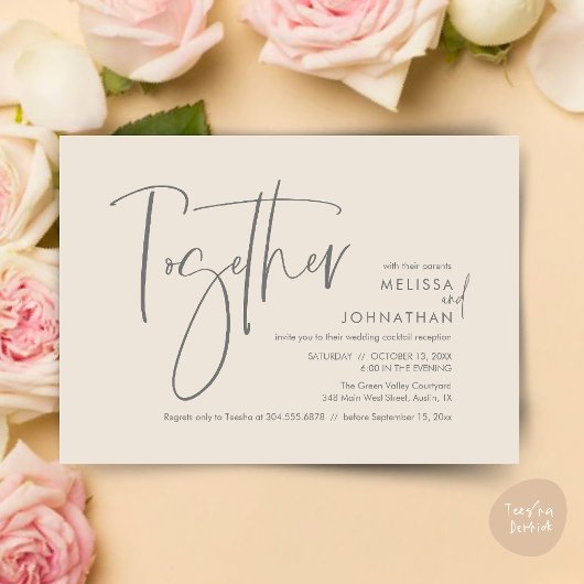 Invitation Avec leurs parents, Réception de mariage