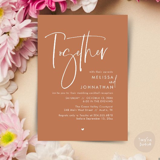 Invitation Avec leurs parents, Réception de mariage