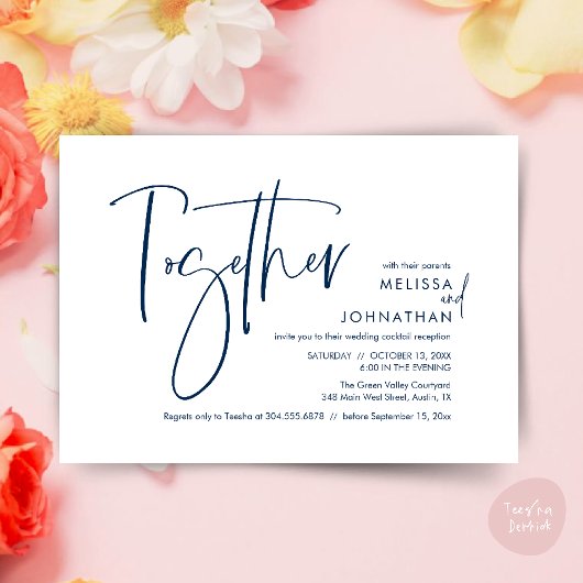 Invitation Avec leurs parents, Réception de mariage