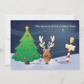 Invitation avec l'invitation de Noël Tree (Devant)