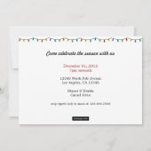 Invitation avec l'invitation de Noël Tree (Dos)