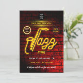 Invitation avec logo du festival de jazz Neon (Debout devant)