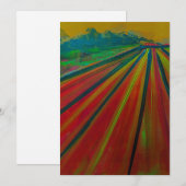 Invitation avec œuvre d'art originale d'Alwin Urso (Devant / Derrière)