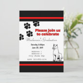 Invitation avec Pather/puma/noir et rouge de puma (Debout devant)