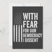 Avec peur pour notre démocratie, je suis en désacc