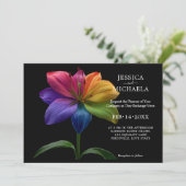 Invitation 🌈 Avec photo Technicolor Love (Debout devant)