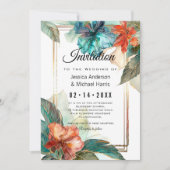 Invitation Avec poème à l'arrière Hibiscus Serenade Paradise (Devant)