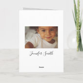 Invitation avec poème pour la graduation photo pli (Dos)