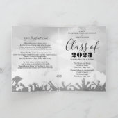 Invitation avec poème pour la graduation photo pli (Intérieur)