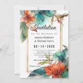 Invitation Avec texte à l'arrière Hibiscus Serenade Paradise