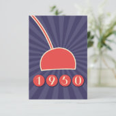 Invitation avec un 1950 inspo-vintage (Debout devant)