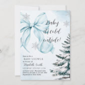 invitation avec un thème de Noël et de flocon de n (Devant)