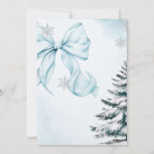invitation avec un thème de Noël et de flocon de n (Dos)