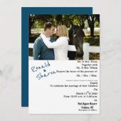 Invitation Avec une photo (Devant / Derrière)