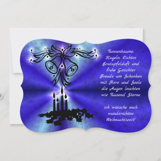Invitation Avent, Weihnachten, Gedicht auf Deutsch (Devant)