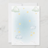 Invitation aventure aquarelle attend le baby shower (Dos)