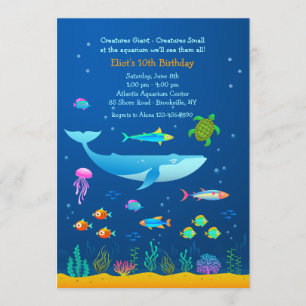 Invitation Aventure Aquarium