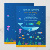 Invitation Aventure Aquarium (Devant / Derrière)