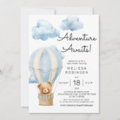 Invitation Aventure attend bébé garçon douche (Devant)