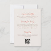 Invitation Aventure Attend Écureuil Mignon Code QR Baby Showe (Dos)