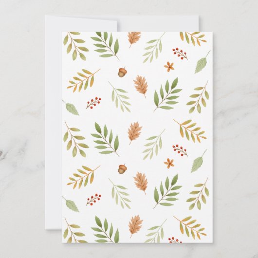 Invitation Aventure Attend le Baby shower des animaux des boi (Dos)