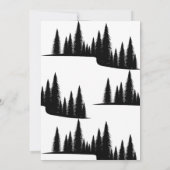 Invitation Aventure Attend | Montagnes Rustiques | BABY SHOWE (Dos)