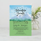Invitation Aventure Attend Mountain Scene Graduation Party (Debout devant)