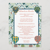 Invitation Aventure Attente Chaud Air Balloon Douche Par Dist (Devant / Derrière)