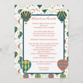 Invitation Aventure Attente Chaud Air Balloon Douche Par Dist (Devant / Derrière)