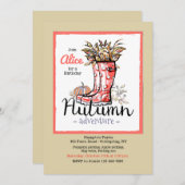 Invitation Aventure Automne (Devant / Derrière)