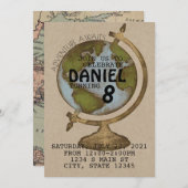 Invitation Aventure Await Anniversaire (Devant / Derrière)