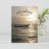 Invitation Aventure Await, Bateau Sunset Sea Retirement Party (Debout devant)