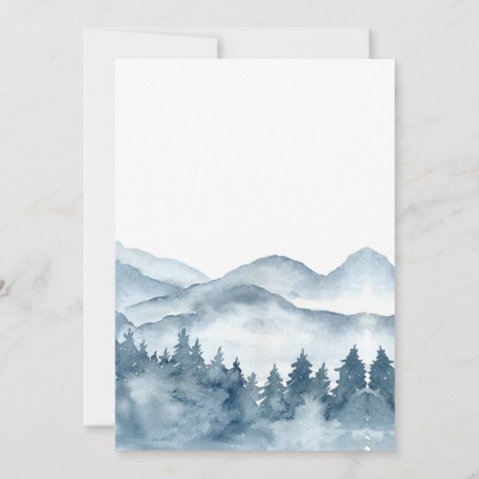 Invitation Aventure Await Mountain Forest Retirement Party (Dos)