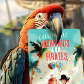Invitation Aventure balnéaire Mermaides & Pirates Anniversair