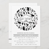 INVITATION AVENTURE BÉBÉ (Devant / Derrière)