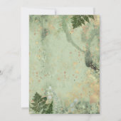 Invitation Aventure Bois Baby shower de verdure (Dos)