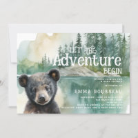 Aventure Commence Baby Bear Cub Baby shower