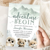 Invitation Aventure Commence Cadeau Bébé Fête de la Forêt Mon