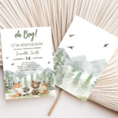 Invitation Aventure Commencer le Baby shower des animaux des 