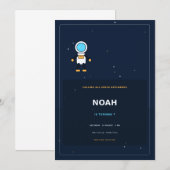 Invitation Aventure d'astronaute (Devant / Derrière)