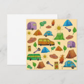 Invitation Aventure de camping (Devant / Derrière)