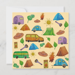 Invitation Aventure de camping