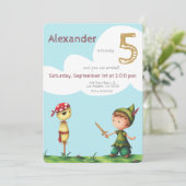 Invitation Aventure de pirate épouvantail mignon Anniversaire (Debout devant)