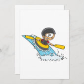 Invitation Aventure de rafting en eau vive avec Scared Boy (Devant / Derrière)